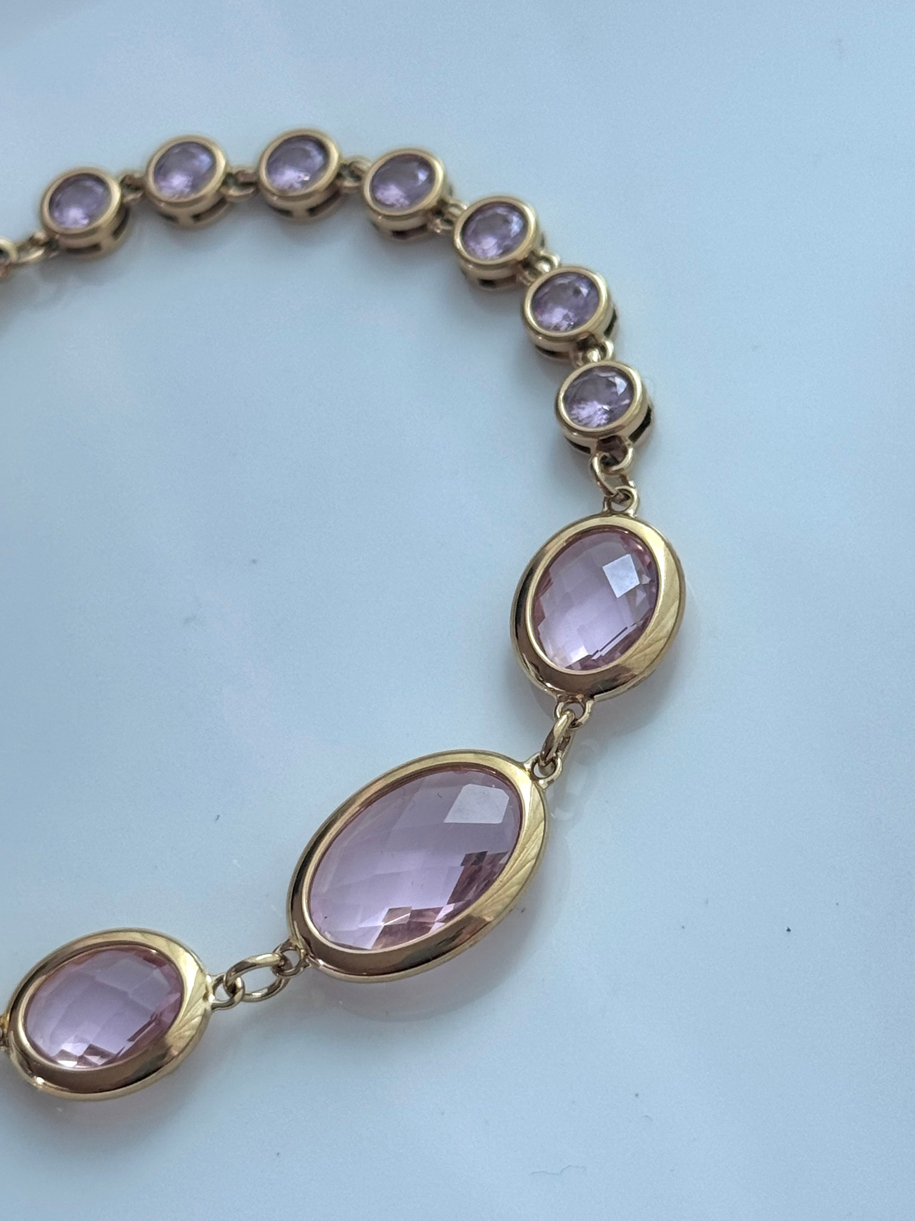 PULSERA CRISTAL ROSA