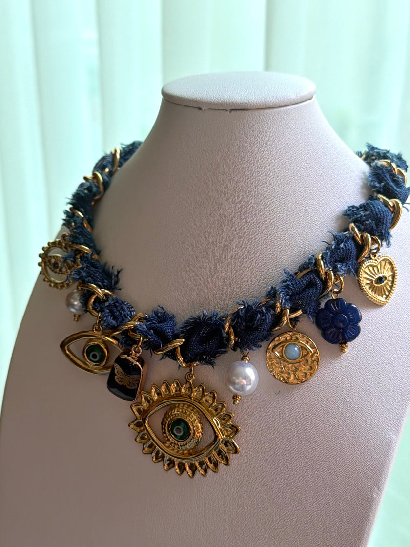 COLLAR TELA CON DIJES