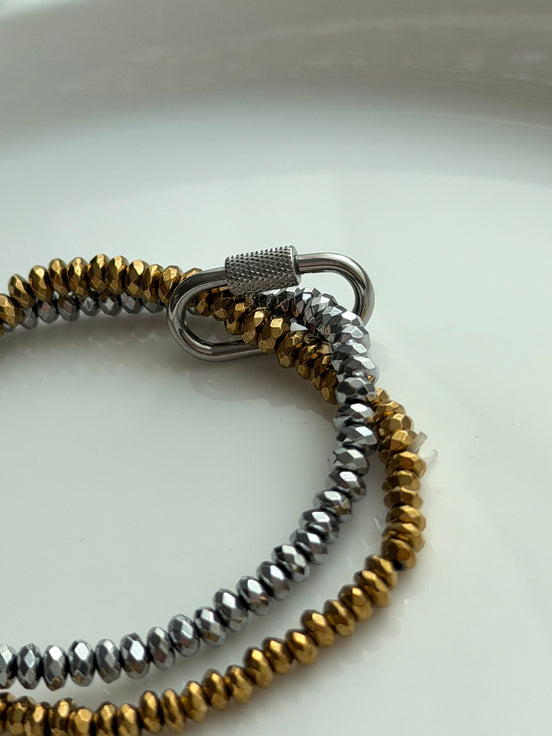 PULSERA DOBLE CRISTAL