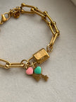 PULSERA ESLABONES CADADO