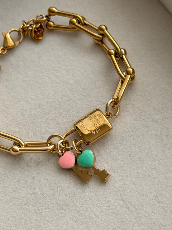 PULSERA ESLABONES CADADO