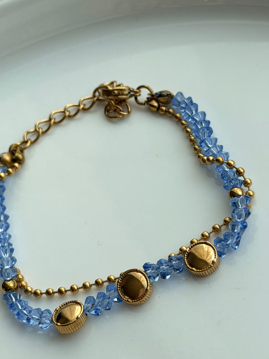 PULSERA CRISTAL AZUL