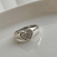 ANILLO  ORAZON CON ZIRCONIAS