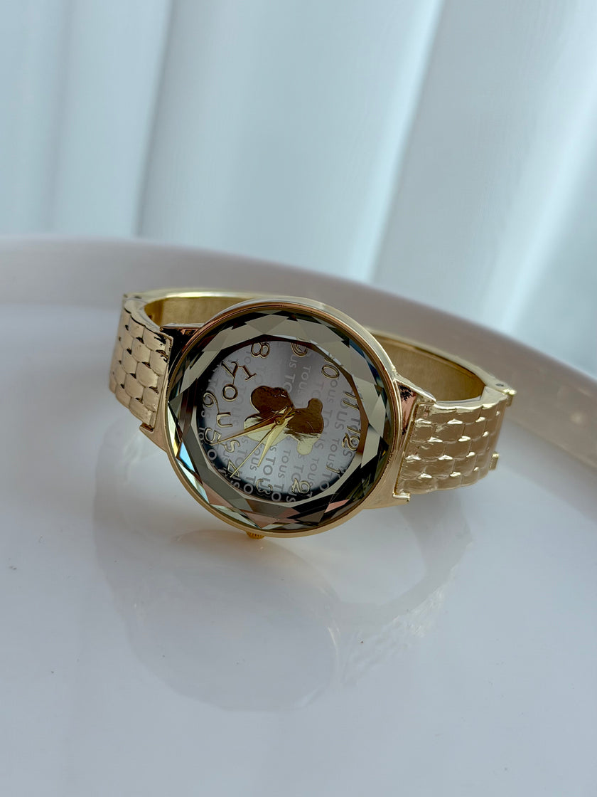 RELOJ PULSERA CON CRISTAL