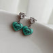ARETE COLGANTE CORAZON AZUL