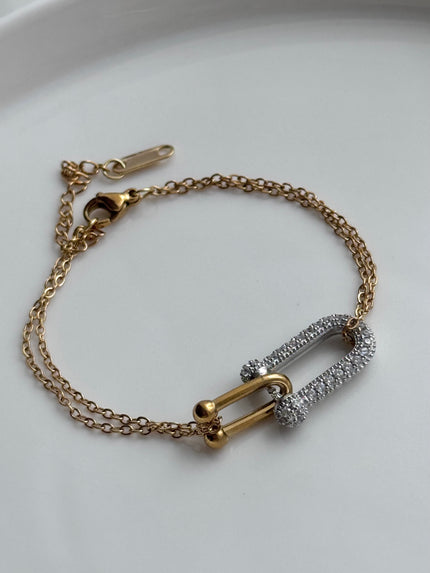 PULSERA ESLABONES CRISTAL