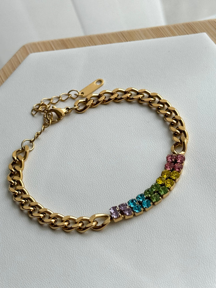 PULSERA TENNIS RAINBOW