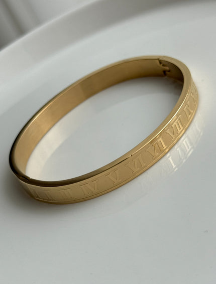 PULSERA RÍGIDA DORADA