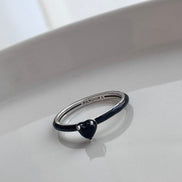 ANILLO CORAZÓN NEGRO