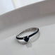 ANILLO CORAZÓN NEGRO