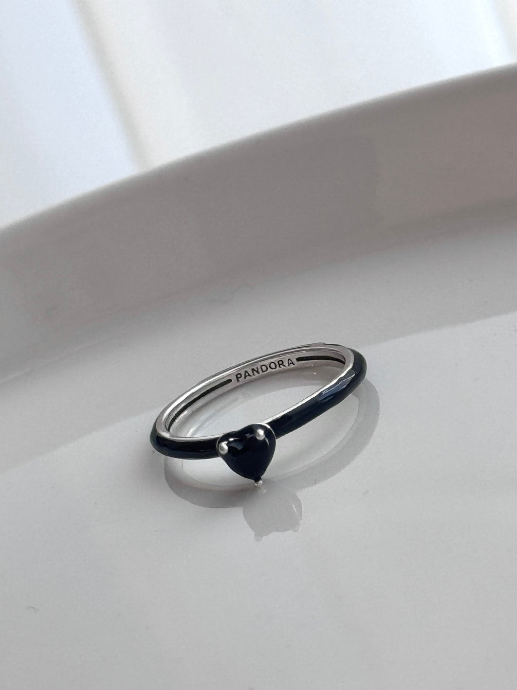 ANILLO CORAZÓN NEGRO