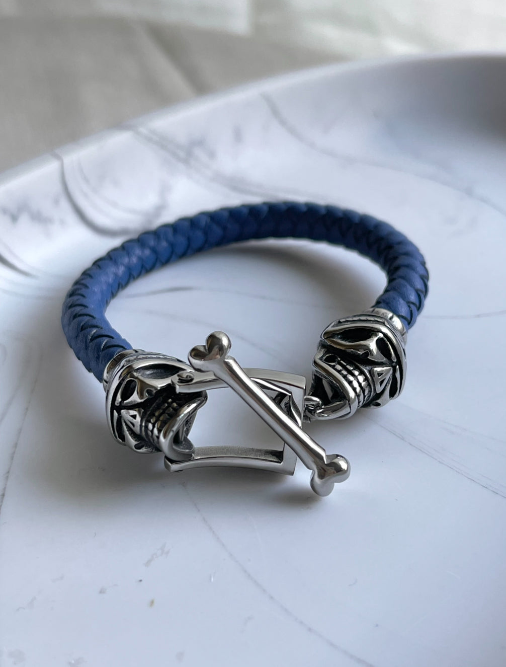 PULSERA TRENZADA CALAVERAS