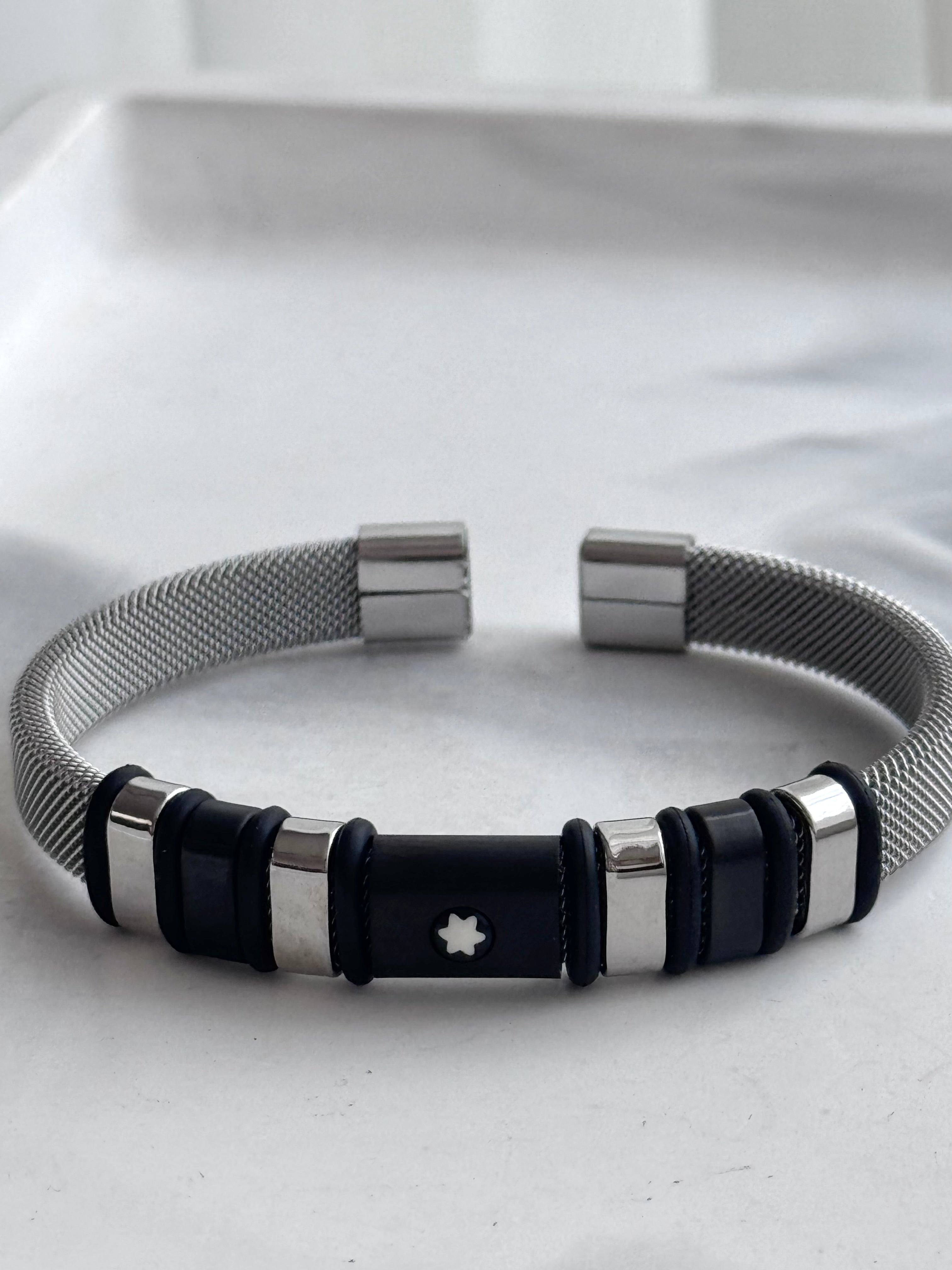 PULSERA ABIERTA PLATEADA