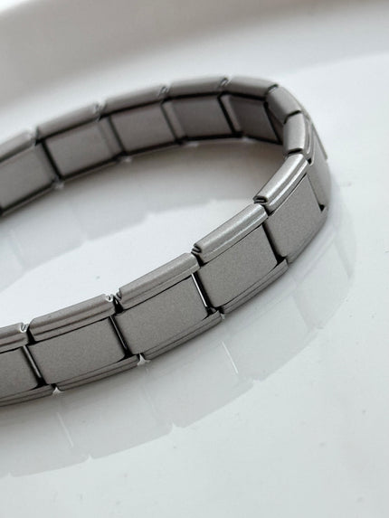 PULSERA ITALIANA ACERO MATE