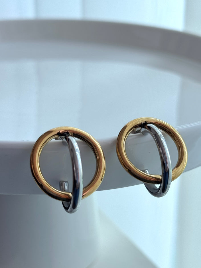 ARETE CÍRCULO BICOLOR