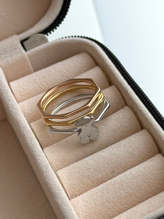 TRÍO DE ANILLOS OSITO