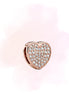 CHARM CORAZON ZIRCONIA ROSA