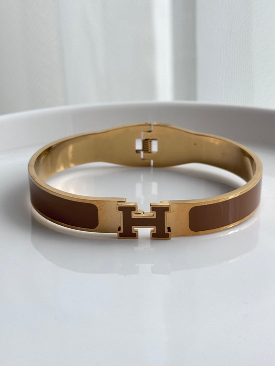 BRAZALETE H DORADO