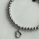 PULSERA BOLITAS CORAZON