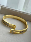 BRAZALETE  CON BROCHE GIRATORIO