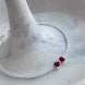 PULSERA MOÑO CRISTAL ROJO