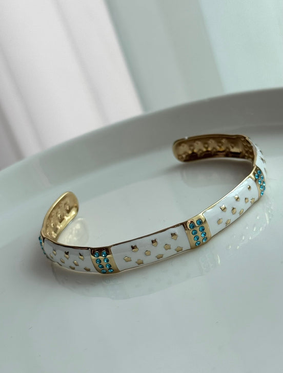 BRAZALETE ABIERTO CRISTALES
