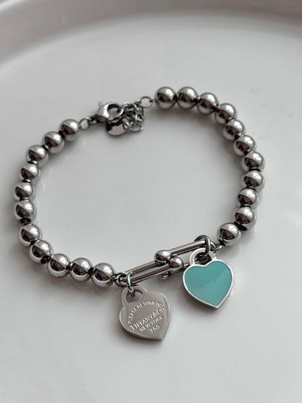 PULSERA BOLITAS Y ESLABÓN