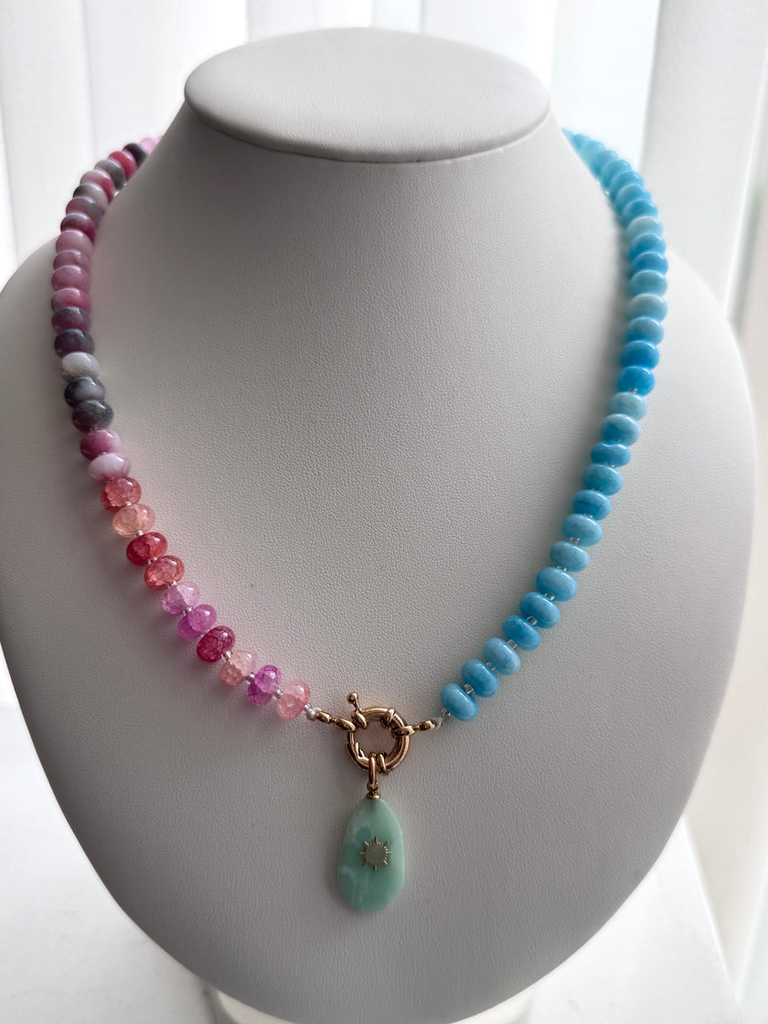 COLLAR PIEDRA CRISTAL CLORES