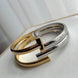 BRAZALETE DOBLE T BICOLOR