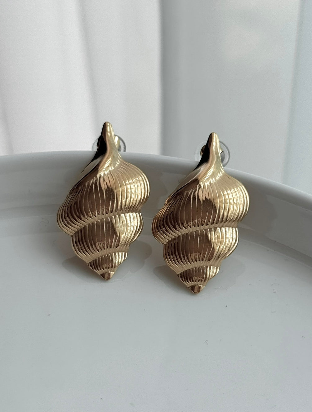 ARETE CARACOL CON TEXTURA