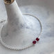 PULSERA MOÑO CRISTAL ROJO