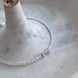PULSERA CRISTAL MOÑO ROSA