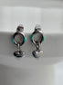 ARETE CON CORAZON AZUL