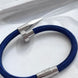 PULSERA CORREA AZUL CLAVO