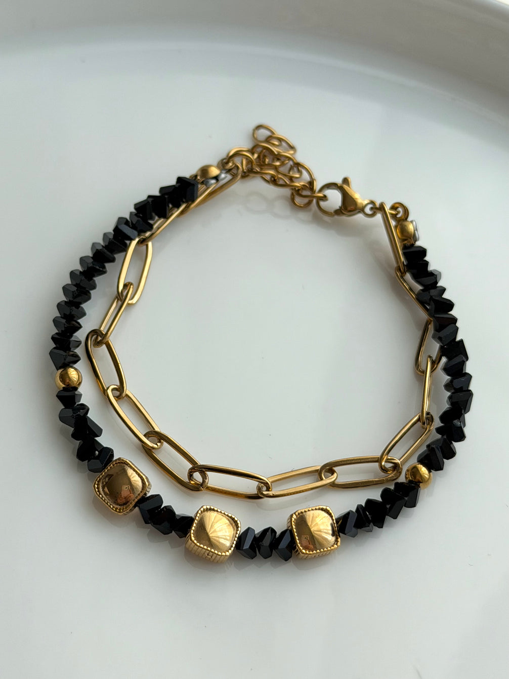 PULSERA CRISTAL NEGRO