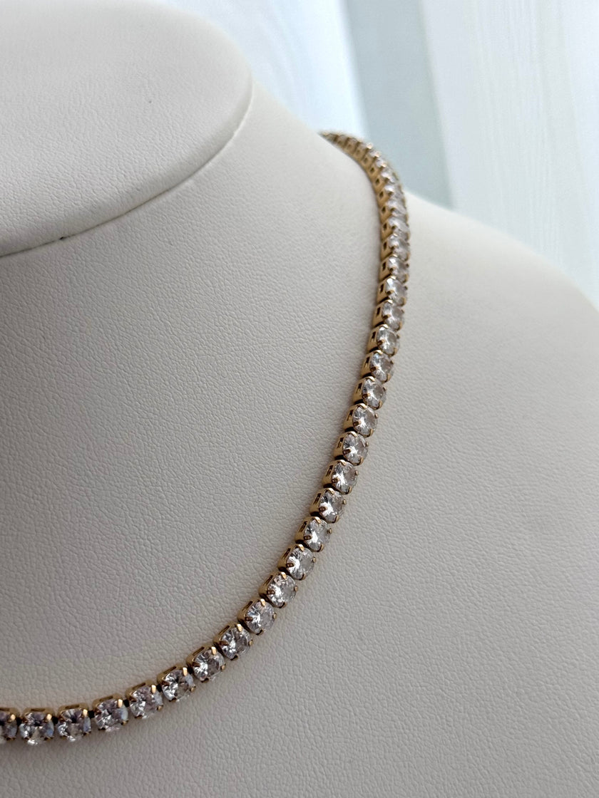 COLLAR TENNIS DORADO 4mm