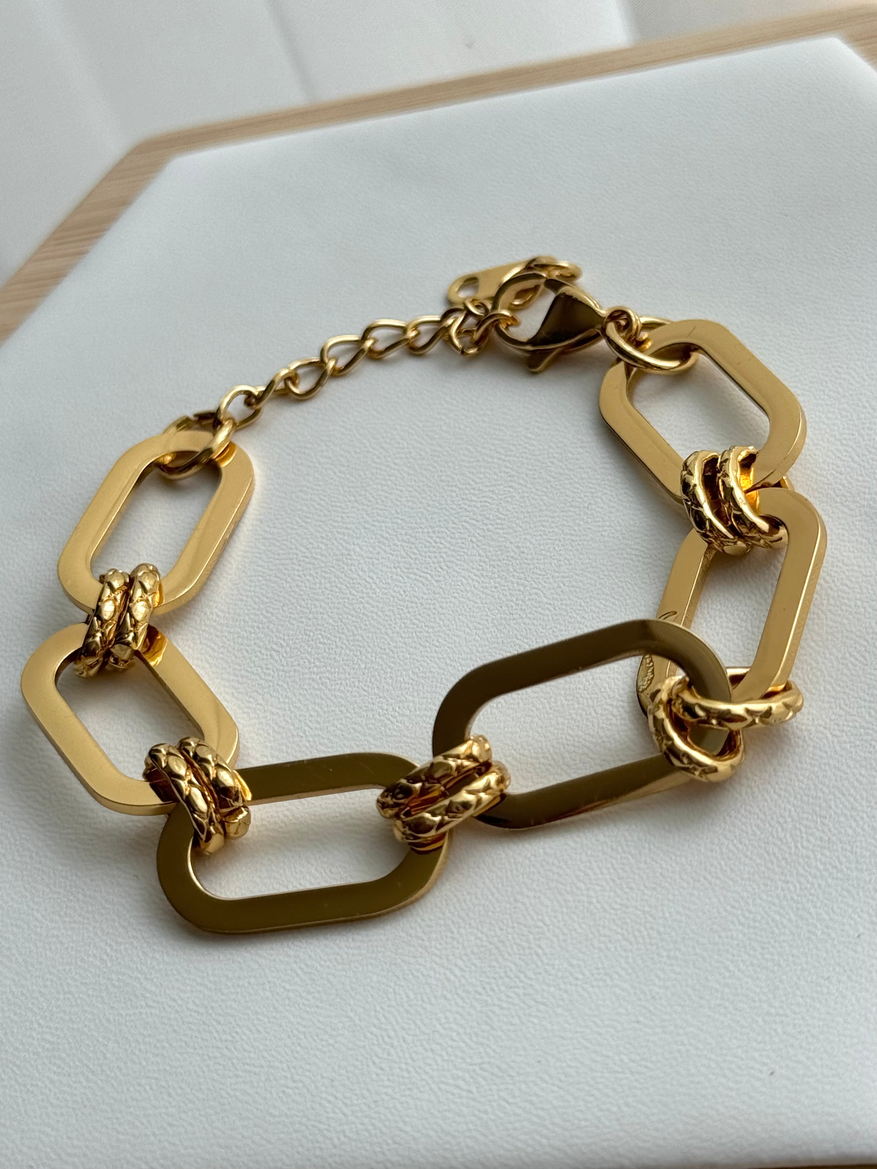 PULSERA OVAL LINKS