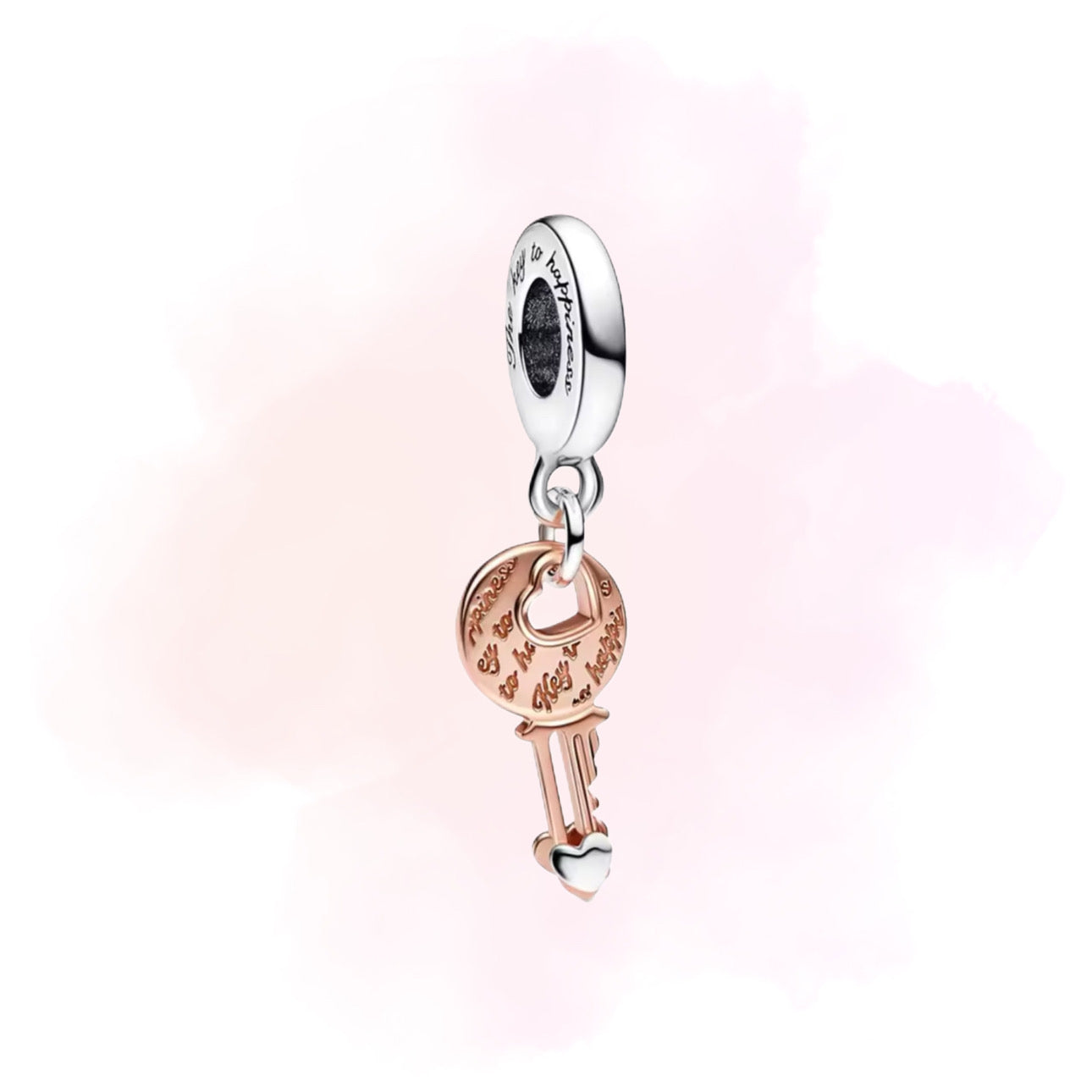 CHARM COLGANTE LLAVE ROSA