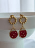 ARETE MARIQUITA ALAS CERRADAS ROJO