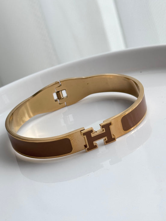 BRAZALETE H DORADO