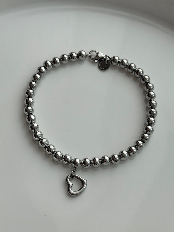 PULSERA BOLITAS CORAZON
