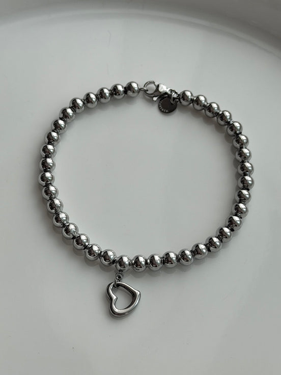 PULSERA BOLITAS CORAZON