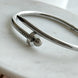 BRAZALETE CLAVO CON BOLITA LISA