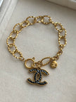 PULSERA CC CRISTAL NEGRO
