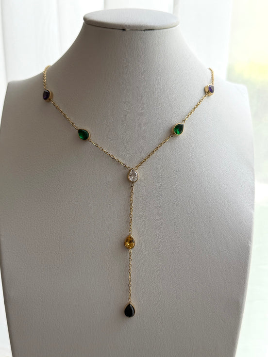 COLLAR PIEDRAS COLORES