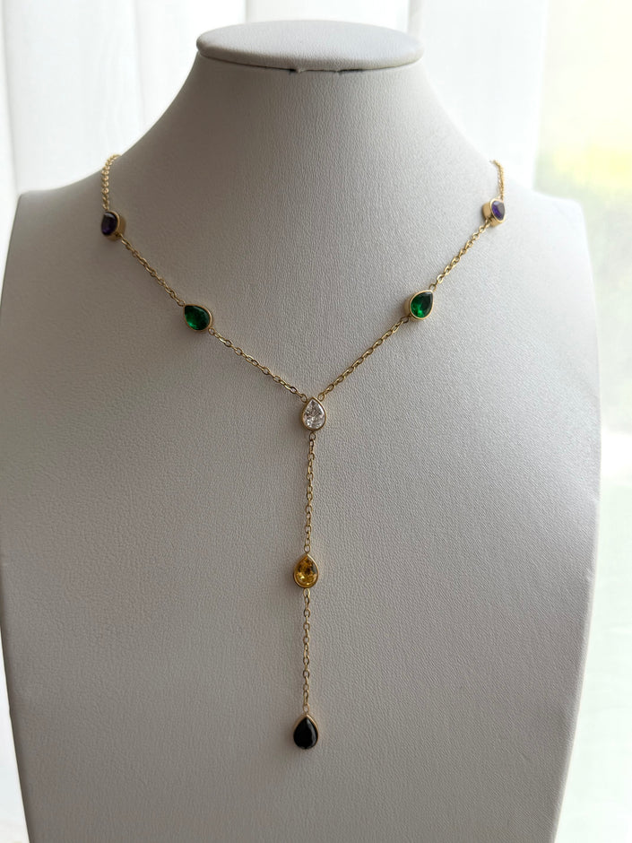 COLLAR PIEDRAS COLORES
