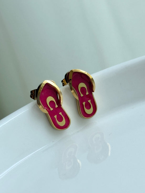 ARETE SANDALIA ROJA