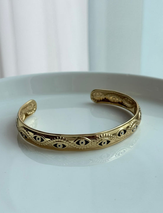 BRAZALETE ABIERTO OJITOS