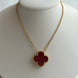 COLLAR ALHAMBRA DOBLE CON ZIRCONIA