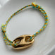 PULSERA ESLABÓN HILO VERDE